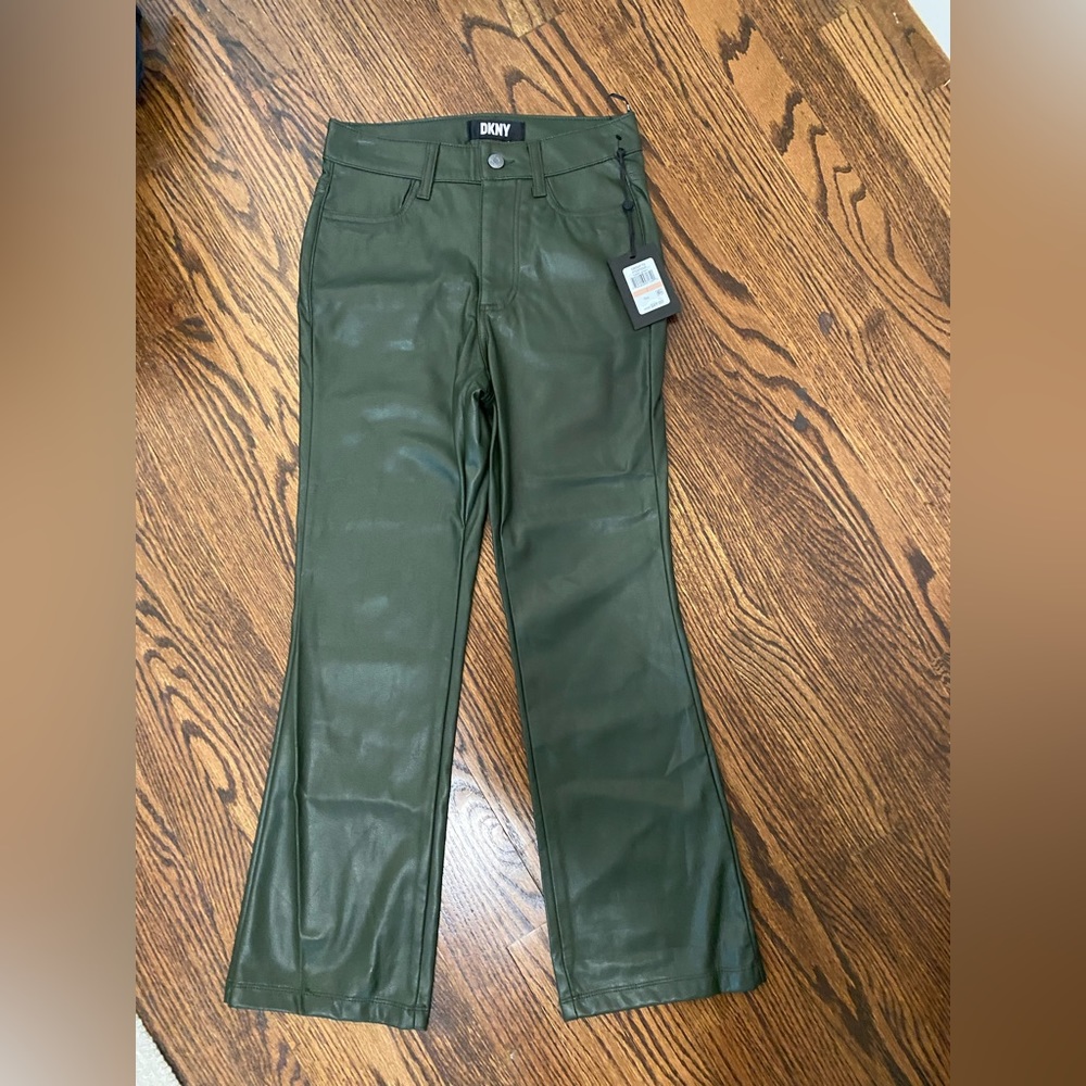 DKNY Green Boot Cut Pants